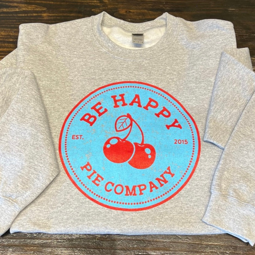 Be Happy Grey Sweatshirt